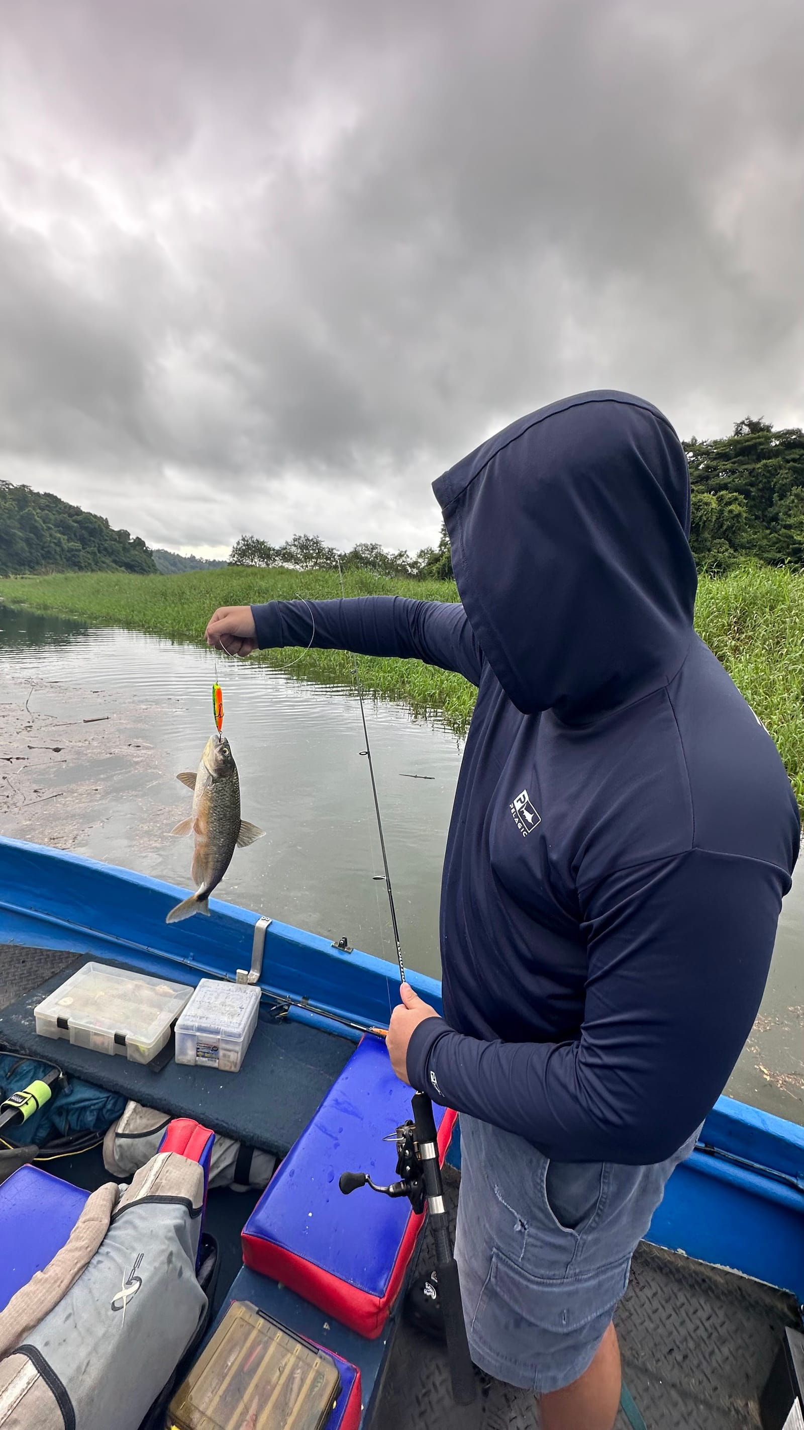 Fishing catch at Lake Arenal